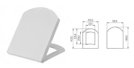 Сиденье для унитаза «Vitra» Serenada 124-003-009 дюропласт с микролифтом белое