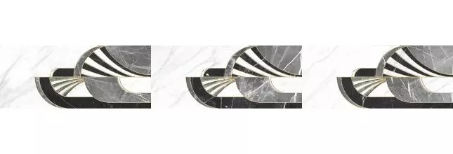 Настенный декор «Gracia Ceramica» Noir 01 Glossy 60x25 010300000224 white Настенный декор «Gracia Ceramica» Noir 01 Glossy 60x25 010300000224 white