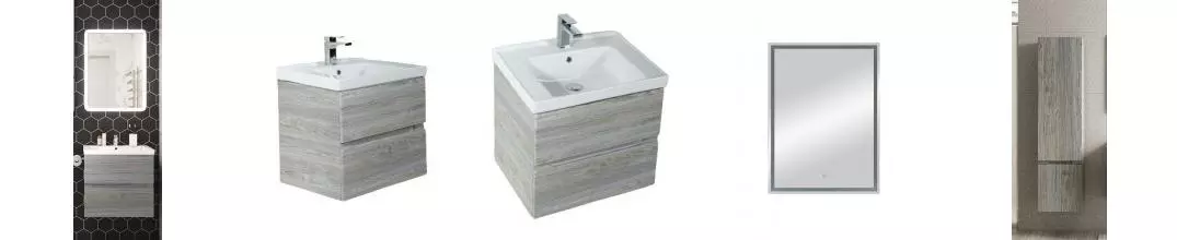 Мебель для ванной подвесная «Art&Max» Techno 60 Сосна