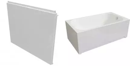 Торцевой экран под ванну «Radomir» Прованс, Вальс 90 белая левый