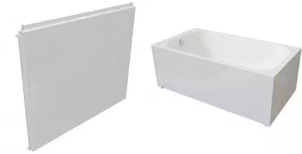 Торцевой экран под ванну «Radomir» Прованс, Вальс 90 белая правый