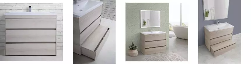Тумба с раковиной «Art&Max» Family 90 (Am-lav 90) Pino Bianco Тумба с раковиной «Art&Max» Family 90 (Am-lav 90) Pino Bianco
