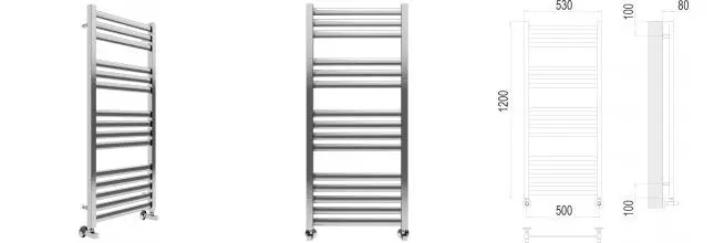 Водяной полотенцесушитель «Terminus» Грета П15 53/120 хром