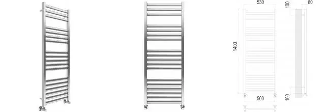 Водяной полотенцесушитель «Terminus» Грета П18 53/140 хром