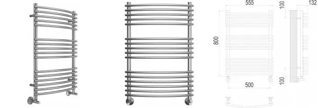 Водяной полотенцесушитель «Terminus» Марио П16 56/80 хром