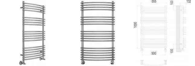 Водяной полотенцесушитель «Terminus» Марио П19 56/100 хром