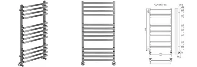 Водяной полотенцесушитель «Terminus» Рид П13 53/100 хром Водяной полотенцесушитель «Terminus» Рид П13 53/100 хром