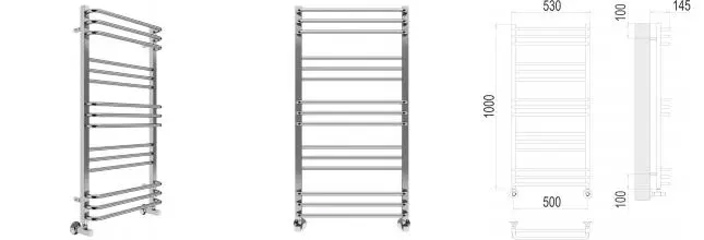 Водяной полотенцесушитель «Terminus» Соренто П15 53/100 хром