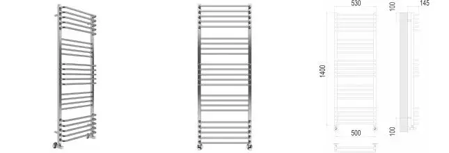 Водяной полотенцесушитель «Terminus» Соренто П23 53/140 хром