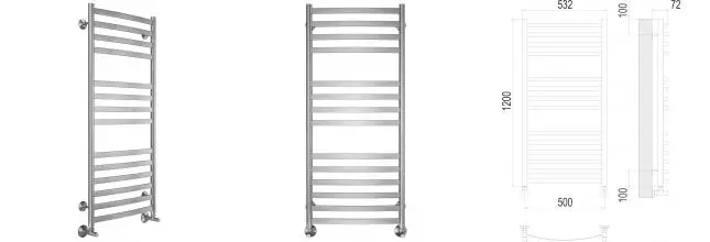 Водяной полотенцесушитель «Terminus» Авиэль П14 53/120 хром