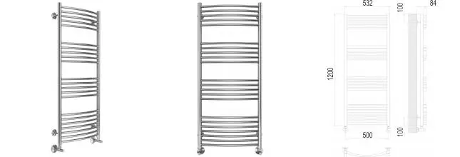 Водяной полотенцесушитель «Terminus» Классик П22 53/120 хром