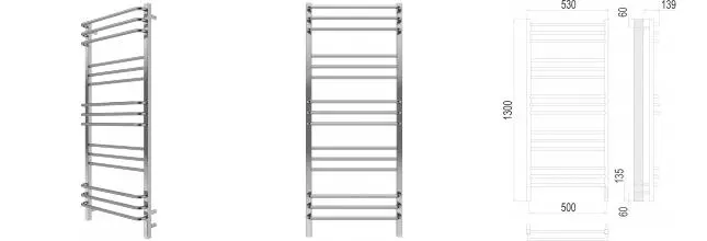 Электрический полотенцесушитель «Terminus» Соренто П15 53/130 Sensor Quick Touch хром правый Электрический полотенцесушитель «Terminus» Соренто П15 53/130 Sensor Quick Touch хром правый