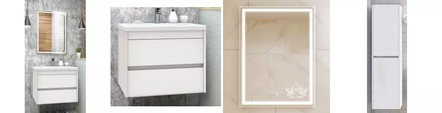 Мебель для ванной подвесная «Art&Max» Family 75 Bianco Lucido Мебель для ванной подвесная «Art&Max» Family 75 Bianco Lucido