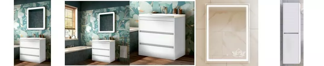 Мебель для ванной «Art&Max» Family 75 Bianco Lucido Мебель для ванной «Art&Max» Family 75 Bianco Lucido