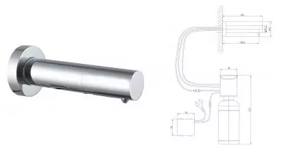 Встраиваемый дозатор для мыла «Lemark» Project LM4641CE бесконтактный (сенсорный) хром Встраиваемый дозатор для мыла «Lemark» Project LM4641CE бесконтактный (сенсорный) хром