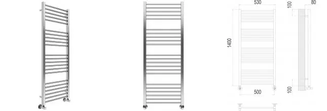 Водяной полотенцесушитель «Terminus» Сицилия П22 53/140 хром