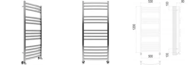 Водяной полотенцесушитель «Terminus» Палермо П15 53/120 хром