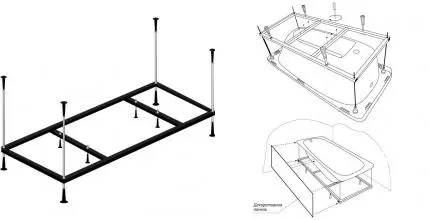 Каркас под ванну «Riho» 2YNVN1020 170/80