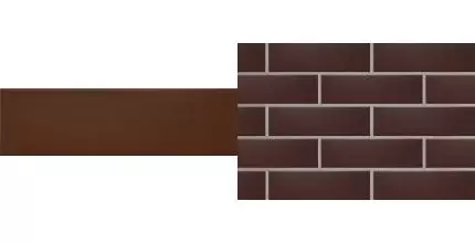 Настенная плитка «Incolor» Brick 28 (SP6) 28,3x8,4 С0005012 choco