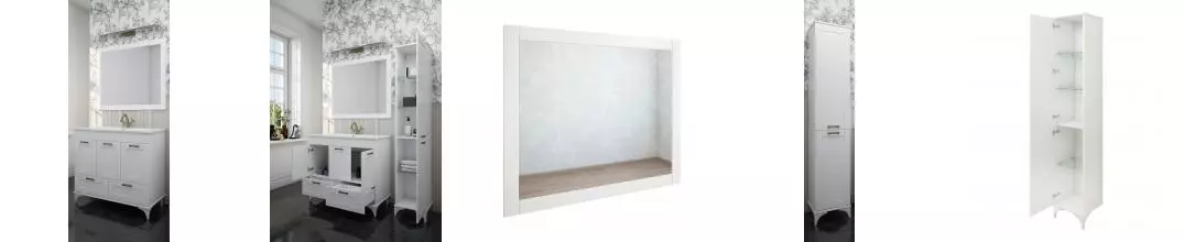 Мебель для ванной «Sanflor» Ванесса 95/2 белая