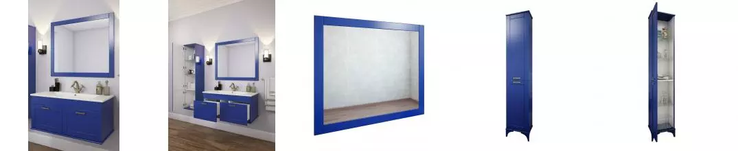 Мебель для ванной подвесная «Sanflor» Ванесса 95 индиго