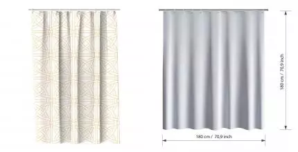 Штора для ванной «Fora» FOR-OL20 180/180 дамаск