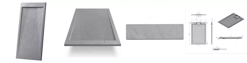Душевой поддон «Vincea» VST-4SRL8012G 120/80 низкий из литьевого мрамора прямоугольный серый без сифона Душевой поддон «Vincea» VST-4SRL8012G 120/80 низкий из литьевого мрамора прямоугольный серый без сифона