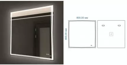 Зеркало «Art&Max» Firenze 80/80 с подсветкой Зеркало «Art&Max» Firenze 80/80 с подсветкой