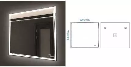 Зеркало «Art&Max» Firenze 90/80 с подсветкой Зеркало «Art&Max» Firenze 90/80 с подсветкой