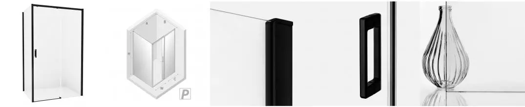 Душевой угол-ограждение «New Trendy» Prime Black 120/90 прозрачный/чёрный матовый прямоугольный без поддона правый Душевой угол-ограждение «New Trendy» Prime Black 120/90 прозрачный/чёрный матовый прямоугольный без поддона правый
