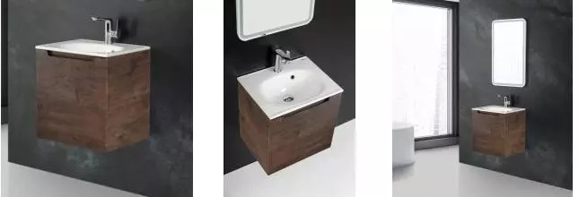 Тумба с раковиной «Belbagno» Etna 50 (BB1923-500) подвесная Rovere Moro левая Тумба с раковиной «Belbagno» Etna 50 (BB1923-500) подвесная Rovere Moro левая