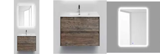 Мебель для ванной подвесная «Belbagno» Kraft-39 50 Pino Pasadena Мебель для ванной подвесная «Belbagno» Kraft-39 50 Pino Pasadena
