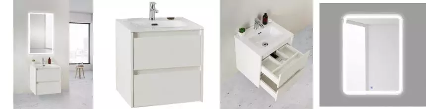 Мебель для ванной подвесная «Belbagno» Kraft-39 50 Bianco Opaco Мебель для ванной подвесная «Belbagno» Kraft-39 50 Bianco Opaco