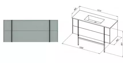 Тумба под раковину «Allen Brau» Reality 120 подвесная papyrus white matt Тумба под раковину «Allen Brau» Reality 120 подвесная papyrus white matt
