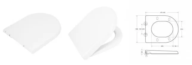 Сиденье для унитаза «Cezares» CZR-6045-SC дюропласт с микролифтом белое