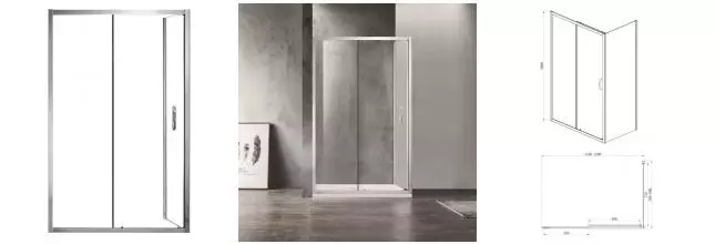 Душевой угол-ограждение «Azario» Milton 1131 L 120/80 прозрачный/серебро прямоугольный без поддона левый Душевой угол-ограждение «Azario» Milton 1131 L 120/80 прозрачный/серебро прямоугольный без поддона левый