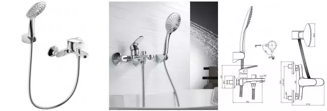 Смеситель для ванны «Rossinka» RS45-30 хром Смеситель для ванны «Rossinka» RS45-30 хром