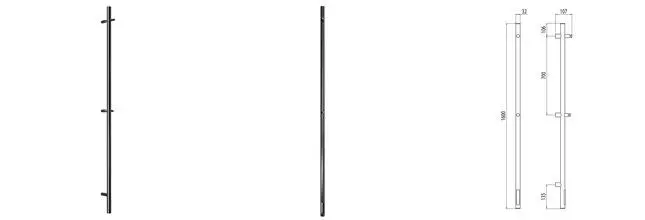 Электрический полотенцесушитель «Terminus» Uno круг 3/160 чёрный Электрический полотенцесушитель «Terminus» Uno круг 3/160 чёрный