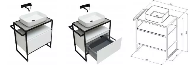 Тумба под раковину «Allen Brau» Priority 70 white matt Тумба под раковину «Allen Brau» Priority 70 white matt