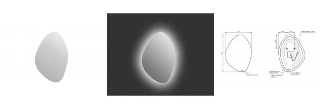 Зеркало «Cersanit» Eclipse smart 60/85 с подсветкой