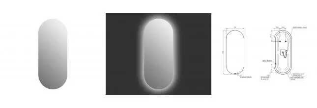 Зеркало «Cersanit» Eclipse smart 50/122 с подсветкой
