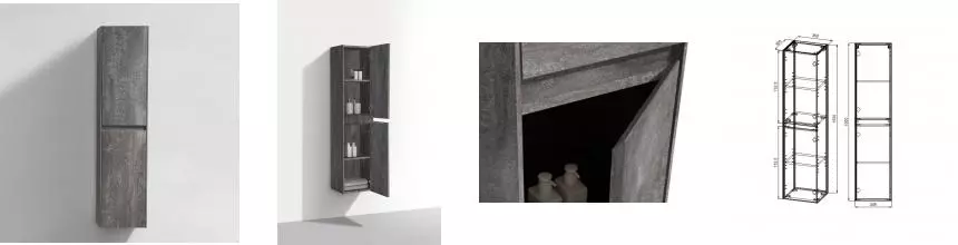 Пенал «Vincea» Chiara/Luka 35 подвесной G.Stone универсальный Пенал «Vincea» Chiara/Luka 35 подвесной G.Stone универсальный