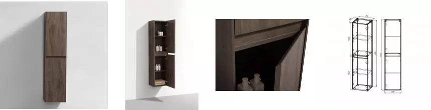 Пенал «Vincea» Chiara/Luka 35 подвесной R.Oak универсальный Пенал «Vincea» Chiara/Luka 35 подвесной R.Oak универсальный