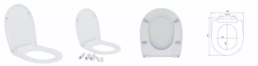 Сиденье для унитаза «Iddis» 005PPS3i31 полипропилен с микролифтом белое Сиденье для унитаза «Iddis» 005PPS3i31 полипропилен с микролифтом белое