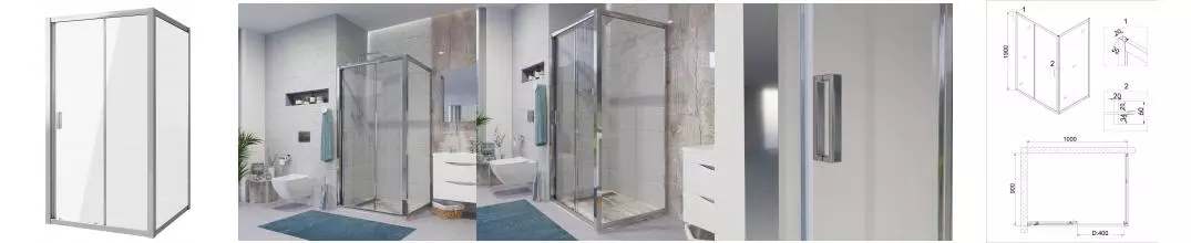 Душевой угол-ограждение «Niagara» Nova NG-62-10А-А90 100/90 прямоугольный прозрачный/хром без поддона универсальный Душевой угол-ограждение «Niagara» Nova NG-62-10А-А90 100/90 прямоугольный прозрачный/хром без поддона универсальный