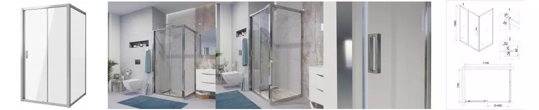 Душевой угол-ограждение «Niagara» Nova NG-62-11А-А70 110/70 прямоугольный прозрачный/хром без поддона универсальный Душевой угол-ограждение «Niagara» Nova NG-62-11А-А70 110/70 прямоугольный прозрачный/хром без поддона универсальный