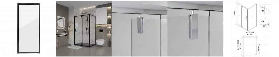 Боковая стенка NG-A70B (70х195) 1 место · Nova, Niagara, NG-A70B