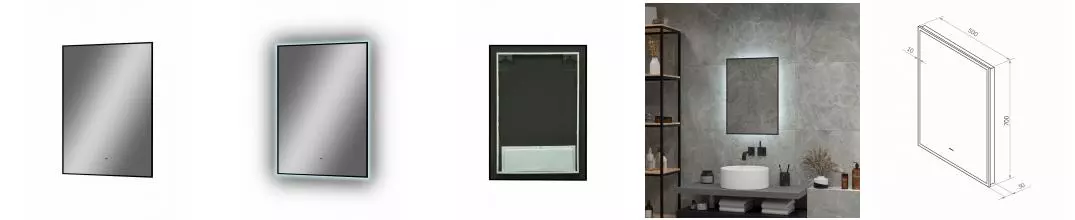 Зеркало «Art&Max» Sorrento 50/70 с подсветкой