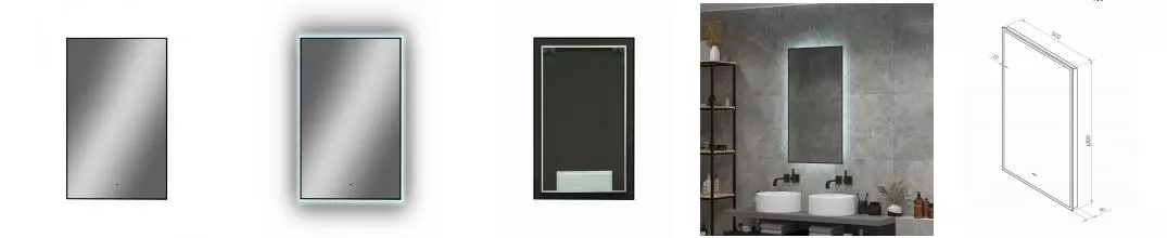 Зеркало «Art&Max» Sorrento 60/120 с подсветкой Зеркало «Art&Max» Sorrento 60/120 с подсветкой
