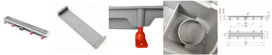 Душевой лоток «Paini» Harmony 650 CH650H боковой выпуск хром Душевой лоток «Paini» Harmony 650 CH650H боковой выпуск хром